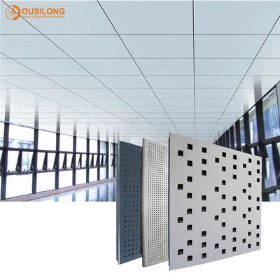 Il materiale di costruzione antiacustico di Decorational ha perforato il pannello per soffitti di alluminio di alluminio della parete del metallo